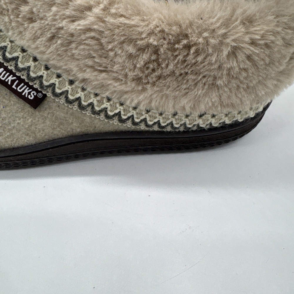 Muk Luks‎ Women's Slipper Shoes Faux Fur Lined 7-8 - Picture 5 of 10